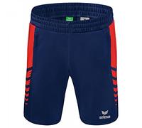 Erima Mixte Enfant Six Kurze Wings, New Navy/Rouge, 164 EU