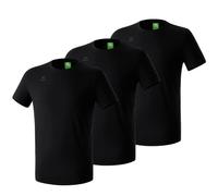 Erima Mixte Pack De 3 Teamsport T-Shirt, Noir, L EU