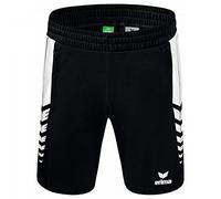 Erima Mixte Six Kurze Wings, Noir/Blanc, M EU