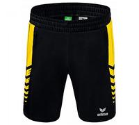 Erima Mixte Six Kurze Wings, Noir/Jaune, XL EU