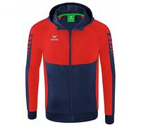 Erima Mixte Six Wings capuche, new navy/rouge, L EU