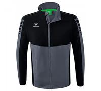 Erima Mixte Six Wings Jacke avec manches amovibles, slate grey/noir, XL EU