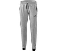 Erima Femme Essential Pantalon Sweat, Gris Clair Chiné/Noir, 46 EU