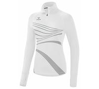 Erima Racing Half Zip Long Sleeve T-shirt Blanc 38 Femme