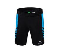 Erima Short mixte Six Wings – Noir/Curaçao – XXL EU