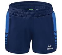 Erima Six Wings Kurze Shorts, New Navy/New Roy, 34 Femme