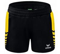 Erima Six Wings Kurze Shorts, Noir/Jaune, 34 Femme