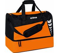 Erima Six Wings (Large) Sac de Sport avec Compartiment Fond - Orange / Noir