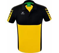 Erima Six Wings Polo Hommes - Jaune / Noir