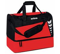 Erima Six Wings (Small) Sac de Sport avec Compartiment Fond - Rouge / Noir