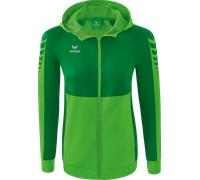 Erima Six Wings Trainingsjacke mit Kapuze Damen Sweatshirt à capuche L Vert