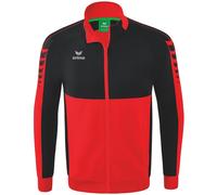 Erima Veste de survêtement Six Worker Wings mixte Rouge/Noir M