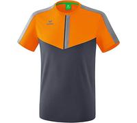 Erima Squad Function T-Shirt Enfant New Orange/Slate Grey/Monument Grey FR: XS (Taille Fabricant: 152)