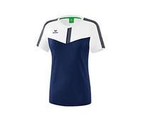 Erima Squad Function T-Shirt Femme, Blanc/New Navy/Slate Grey, FR : XL (Taille Fabricant : 42)
