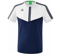Erima Squad Function T-Shirt Homme Blanc/New Navy/Slate Grey FR: M (Taille Fabricant: M)
