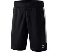 Erima Squad Short Court Enfant Noir/Silver Grey FR: XXS (Taille Fabricant: 128)