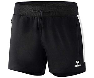 Erima Squad Short Court Femme, Noir/Blanc, FR : XS (Taille Fabricant : 34)