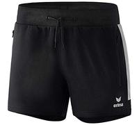 Erima Squad Short Court Femme, Noir/Silver Grey, FR : XS (Taille Fabricant : 34)
