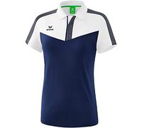Erima Squad Sport Polo Femme, Blanc/New Navy/Slate Grey, FR : M (Taille Fabricant : 38)