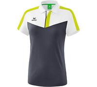 Erima Squad Sport Polo Femme, Blanc/Slate Grey/Bio Lime, FR : 40 (Taille Fabricant : 38)