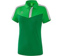 Erima Squad Sport Polo Femme, Fern Green/Smaragd/Silver Grey, FR : XL (Taille Fabricant : 42)