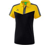 Erima Squad Sport Polo Femme, Jaune/Noir/Slate Grey, FR : XS (Taille Fabricant : 34)