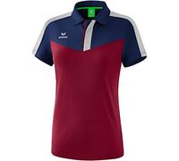 Erima Squad Sport Polo Femme, New Navy/Bordeaux/Silver Grey, FR : 2XL (Taille Fabricant : 44)