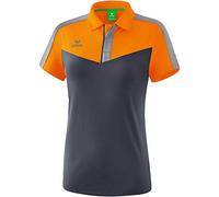 Erima Squad Sport Polo Femme, New Orange/Slate Grey/Monument Grey, FR : L (Taille Fabricant : 40)