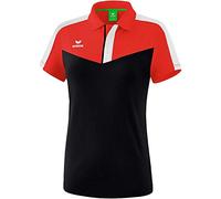 Erima Squad Sport Polo Femme, Rouge/Noir/Blanc, FR : L (Taille Fabricant : 40)