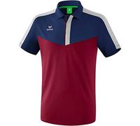 Erima Squad Sport Polo Homme New Navy/Bordeaux/Silver Grey FR: S (Taille Fabricant: S)