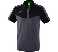 Erima Squad Sport Polo Homme Noir/Slate Grey FR: 2XL (Taille Fabricant: XXL)
