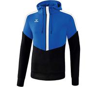 Erima Squad Sweat- Shirt à Capuche Enfant New Roy/Noir/Blanc FR: XS (Taille Fabricant: 140)