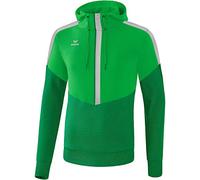 Erima Squad Sweat Shirt à Capuche Homme, Fern Green/Smaragd/Silver Grey, FR : 2XL (Taille Fabricant : XXL)