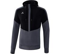 Erima Squad Sweat- Shirt à Capuche Homme Noir/Slate Grey FR: M (Taille Fabricant: M)