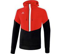 Erima Squad Sweat- Shirt à Capuche Homme Rouge/Noir/Blanc FR: M (Taille Fabricant: M)