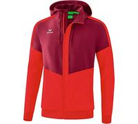 Erima Squad TRACKTOP Veste avec capuche Homme Bordeaux/Rouge FR: L (Taille Fabricant: L)
