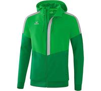 Erima Squad Tracktop Veste avec capuche Homme, Fern Green/Smaragd/Silver Grey, FR (Taille Fabricant : XL)