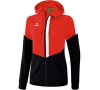 Erima Squad Veste d'entraînement à Capuche Femme Rouge/Noir/Blanc FR: XS (Taille Fabricant: 34)