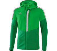 Erima Squad Veste d'entraînement à Capuche Homme Fern Green/Smaragd/Silver Grey FR: XL (Taille Fabricant: XL)