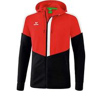 Erima Squad Veste d'entraînement à capuche Homme Rouge/Noir/Blanc FR: XL (Taille Fabricant: XL)