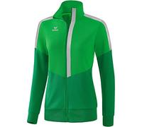 Erima Squad Veste d'entraînement Femme, Fern Green/Smaragd/Silver Grey, FR : 2XL (Taille Fabricant : 44)