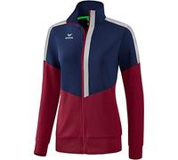 Erima Squad Veste d'entraînement Femme, New Navy/Bordeaux/Silver Grey, FR : S (Taille Fabricant : 36)