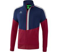Erima Squad Veste d'entraînement Mixte Enfant, New Navy/Bordeaux/Silver Grey, FR : XXS (Taille Fabricant : 128)