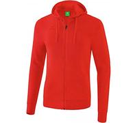 Erima Sweat zippé Veste à Capuche Enfant Rouge FR: XXS (Taille Fabricant: 128)