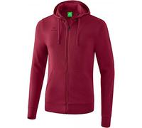Erima Sweat Zippé Veste à Capuche Homme, Bordeaux, FR : S (Taille Fabricant : S)