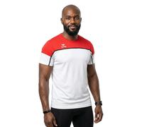 Erima T-shirt Change manches courtes Blanc/Rouge/Noir L Homme