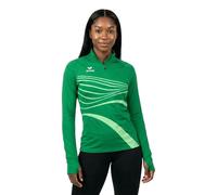 Erima Sweatshirt femme Racing manches longues demi-zip Vert Taille 38
