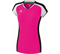 Erima T-Shirt Gandia pour Femme., Femme, Haut, 6282104, Rose Glo/Noir/Blanc, Taille 38