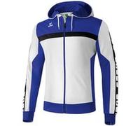 Erima - Veste d'entraînement à capuche Erima 5-CUBES - M - blanc/indigo bleu/noir blanc/indigo bleu/noir, blanc/indigo bleu/noir G