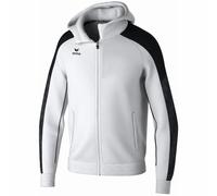 Erima Veste d'entraînement Evo Star avec capuche Mixte Enfant Blanc/Noir Taille 164